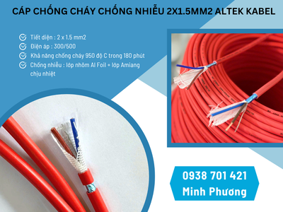 Cáp chống cháy chống nhiễu 2x1.5mm2: Báo giá   ứng dụng mới nhất 2026 2