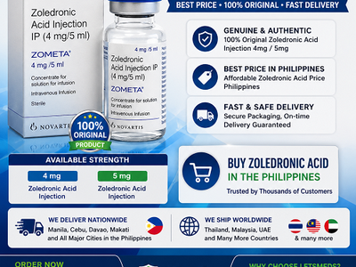 Zoledronic Acid 4mg and 5mg Available at Best Price Philippines 0