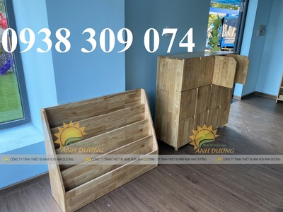 Kệ sách montessori ,kệ sách mầm non chất lượng cao 0