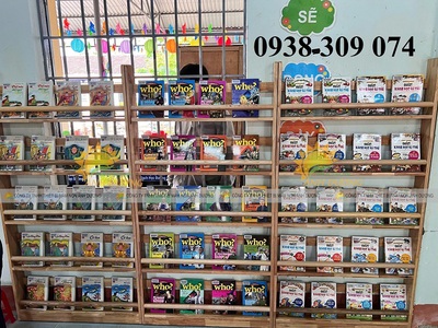 Kệ sách montessori ,kệ sách mầm non chất lượng cao 1