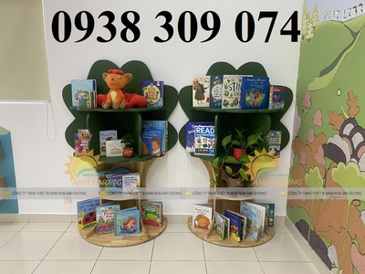 Kệ sách montessori ,kệ sách mầm non chất lượng cao 2