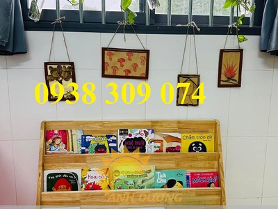 Kệ sách montessori ,kệ sách mầm non chất lượng cao 7