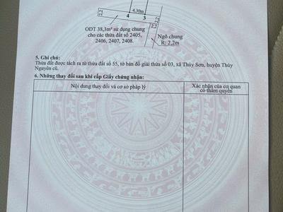 Bán lô đất tại TDP Thuỷ Sơn 6, Giá chỉ 7xxtr 0