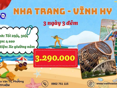 Vĩnh Hy - Nha Trang - vịnh San Hô 3 ngày 3 đêm 0