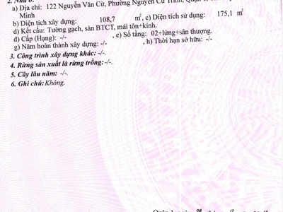 Bán nhà MT 122 Nguyễn Văn Cừ Q1 vị trí siêu đẹp tiện kinh doanh 4