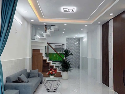 4 tỷ nhỉnh . bình tân.nhà mới xây,gần chợ phú lâm, giáp q6, tên lửa, hẻm thông thoáng- 3 tầng , 1