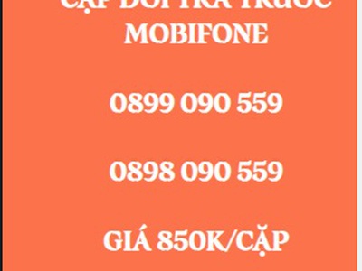 Cặp đôi trả trước mobifone - giá siêu rẻ 0