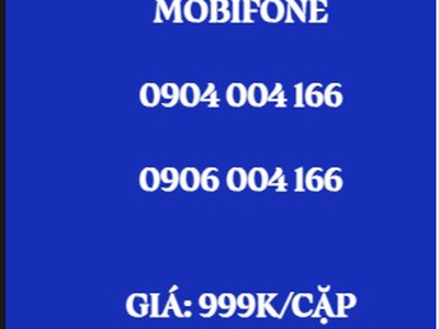 Cặp đôi trả trước mobifone - giá siêu rẻ 1