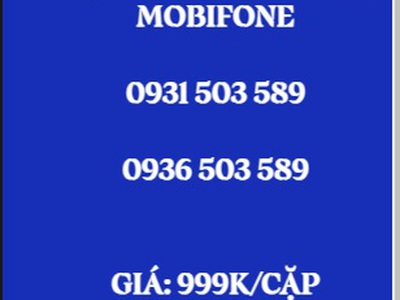 Cặp đôi trả trước mobifone - giá siêu rẻ 3