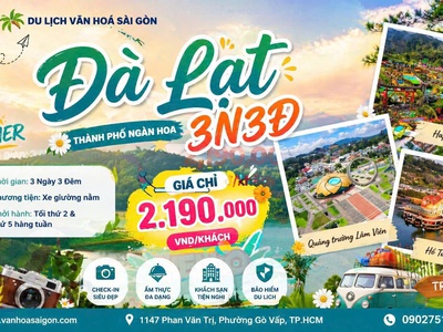 Đà Lạt - Thành phố săn mây 3N3Đ 2026 sgc 0