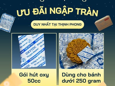 Gói hút oxy   Bí quyết kéo dài thời gian bảo quản bánh trung thu 2