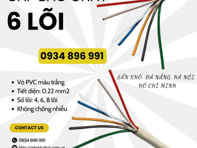 Cáp Báo Cháy Altek Kabel 6x0.22mm  Sẵn Kho Quận 6, TP.HCM 0