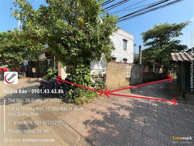 Bán đất mt ql12a thị trấn quy đạt huyện minh hóa. 1