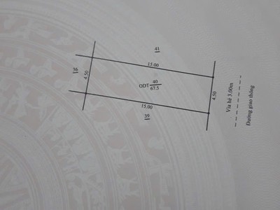 Bán lô đất mặt phố Nguyễn Mậu Tài, KĐT Tân Phú Hưng, TP HD, 67.5m2, mt 4.5m, chỉ 3.1x tỷ 4