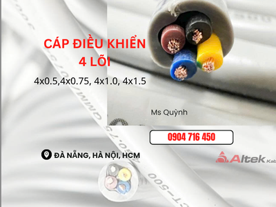 Cáp điều khiển Altek Kabel 4x0.5, 4x0.75, 4x1.0, 4x1.5 Đà Nẵng, Hồ Chí Minh, Hà Nội 0