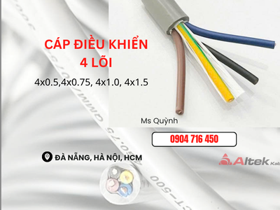 Cáp điều khiển Altek Kabel 4x0.5, 4x0.75, 4x1.0, 4x1.5 Đà Nẵng, Hồ Chí Minh, Hà Nội 2