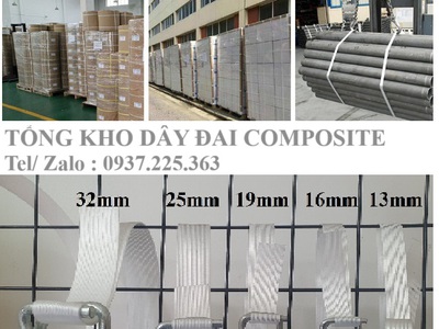 Dây đai composite 25mm dây đai đóng hàng chịu tải cao chống chịu với các yếu tố môi trường 0