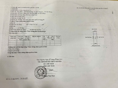 Bán lô đất tại Bấc 1, Thuỷ Đường, phường Thuỷ Nguyên, Giá nhô 3 tỷ 0