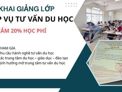 Tuyển sinh Đào tạo cấp chứng chỉ Tư vấn du học 0