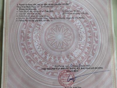 Bán đất tại lương quán an dương hải phòng 1