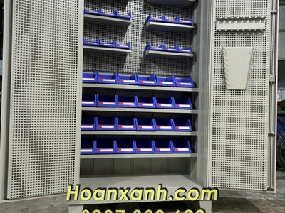 Tủ dụng cụ cơ khí VT-T10, tủ dụng cụ 2 cánh treo đồ, tủ dụng cụ kết hợp 1