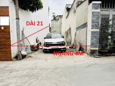 Lô đất đẹp vuông vức - hẻm ô tô thông lê thị riêng thới an quận 12  - giáp gò vấp   4 tỷ 750. 0