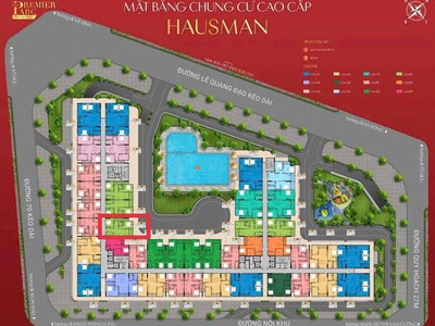 Bán căn góc tầng trung 75.8m2 -2pn 2wc  dự án hausman premium residences đường lê quang đạo, đại mỗ 0