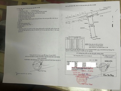 Lô đất đẹp vuông vức - hẻm ô tô thông lê thị riêng thới an quận 12  - giáp gò vấp   4 tỷ 750. 4