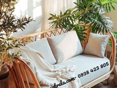 Băng ghế sofa mây tự nhiên 8