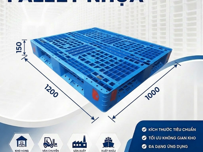 PALLET NHỰA   Giải pháp kê hàng sạch và bền 3
