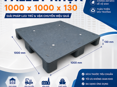 PALLET NHỰA   Giải pháp kê hàng sạch và bền 2