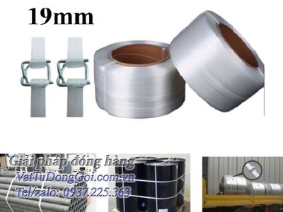 Dây đai nhựa composite 19mm hàng nhập khẩu cuộn 600met 0