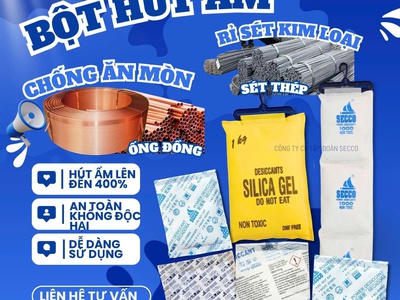 Bột Hút Ẩm Secco Cho Kim Loại Giải Pháp Bảo Vệ Sắt Thép, Ống Đồng 0