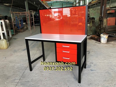 Bàn nguội cơ khí VT-B12, bàn thao tác, bàn kiểm hàng, bàn làm việc, bàn nguội bảng treo 4