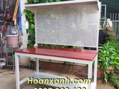 Bàn nguội cơ khí VT-B12, bàn thao tác, bàn kiểm hàng, bàn làm việc, bàn nguội bảng treo 12