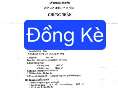 Cần bán lô đất trục đường kinh doanh   đồng kè   140m 0