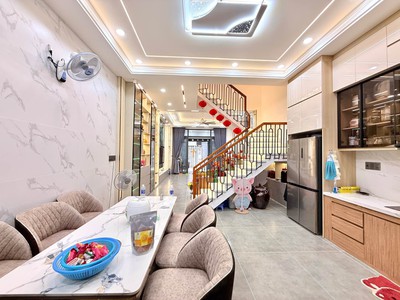 Mặt tiền chuẩn 5m - hẻm xe hơi thông - 4 tầng lầu - 82m2 - nguyễn văn khối - trung tâm gò vấp -  1