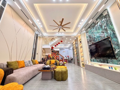 Mặt tiền chuẩn 5m - hẻm xe hơi thông - 4 tầng lầu - 82m2 - nguyễn văn khối - trung tâm gò vấp -  0