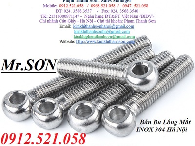 Bu Lông mắt tròn 304 Inox tại số 9 ngõ 235 Ngọc Hồi 0968521058 SƠN Mr Thanh Trì, Văn Điển, Hà Nội 9