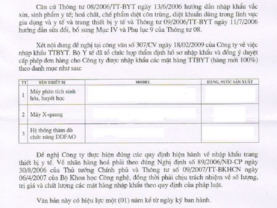 Thủ Tục Nhập Khẩu Thiết Bị Y Tế 0