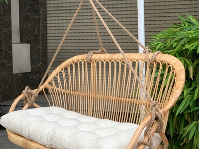 Ghế xích đu đôi mây tự nhiên 2