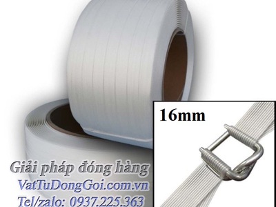 Dây đai Composite 16mm cuộn dài 850 mét chắc như dây đai thép, chịu được tải trọng hàng lớn 0