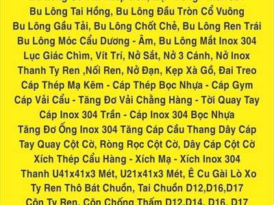 Đại Lý Cáp Thép Bu Lông SN 9 ngõ 235 đường Ngọc Hồi 0968521058 Thanh Sơn, xã Thanh Trì, TP HA NOI 8