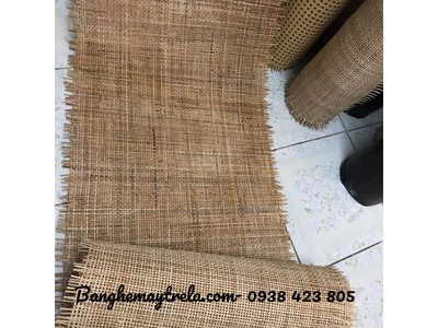 Tấm mây đan caro làm nội thất 3