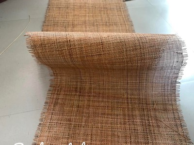 Tấm mây đan caro làm nội thất 5