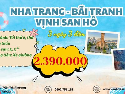 Tour Nha Trang - Bãi Tranh - Vịnh San Hô 3N3Đ 2026 sgc 0