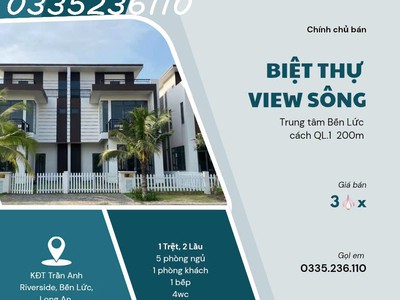 3.2 tỷ   biệt thự view sông giá chưa tăng 0
