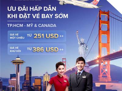 Săn vé khuyến mãi TpHCM đi Bắc Mỹ hãng China Airlines  0