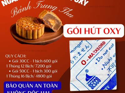 Gói Hút Oxy Chống Mốc Giữ Màu và Hương Vị Cho Bánh Trung Thu 0
