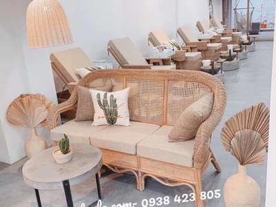 Salon mây tự nhiên phòng khách 0